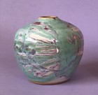     handmade Signed Jrc    95 Pastels Pottery Vase Usa John Coburn Artisan Weed Pot