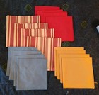 My Estate Sale  16 Vintage Napkins  12 Lightweight Solid   4 Thick Striped 