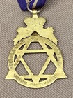 Vtg Masonic Temple Court No S m o t l c  Actual Past Masters Crown Medal Badge