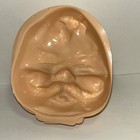 Lot Of 10 Vintage Plastic Santa Face Rare 4 5  New Fibre Craft Hong Kong Doll