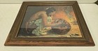 Antique Ei Couse Treasure Jar Native American Indian Lithograph Print Campbell