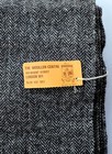 Vintage Woollen Centre London Black Wool Herringbone Suiting Fabric 3 8 Yards
