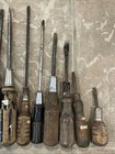 17 Wooden Wood Handle Screwdriver Lot Various Size And Type Phillips Flathead