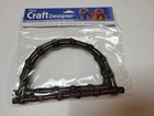 Vintage Lot Of 3 Purse Handbag Handles Plastic  Bamboo Look Black Natural Nip