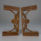 Vintage Antique Pair Cast Iron Decorative Ornate Legs - Repurpose