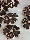 Lot Of 10   22mm  Designer Cc  Button Gold Tone Chanel Button