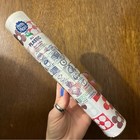 Vintage 60s Mod Retro Floral Colorblock Mid Century Plastic Shelf Liner Roll New