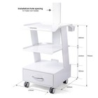 Dental Medical Cart Mobile Instrument Trolley Stand Fit For Intra Oral Endoscope