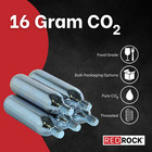 20 Redrock 16 Gram Threaded Co2 Cartridges 3 8  24   Thread - Food Grade