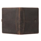 Leather Portfolio Folder With Button Closure Business Padfolio For Professional