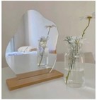 Beauty Table Mirror And Heart Shape Cute Cherry Makeup Mirror