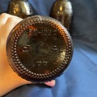 Vintage Anheuser Busch Amber Brown Glass Eagle Bottle 70s 6 5  H Bn-1037 -v01