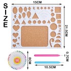 Paper Quilling Template Board Mould 2 Slotted Tools 40 Pearl Pins Diy Kit