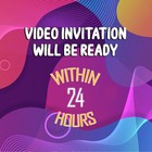 Unicorn Animated Birthday Invitation Video
