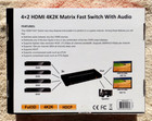 4x2 Hdmi Matrix Fast Switch  4 In 2 Out Matrix 4k2k Hdmi Video Switcher Splitter
