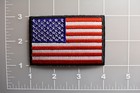  5097 American Flag us Flag Black Border Embroidery Iron On Patch 3 x2 