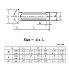 M2 M2 5 M3 M4 Solid Pure Copper   Aluminum Hammer Drive Screws Knurled Rivets