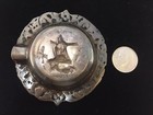 Vintage Holland Dutch 900 Silver Plate Personal Ashtray  1