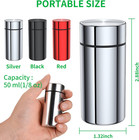 3-pack Portable Aluminum Storage Jars  Airtight Smell-proof Containers With Scre