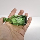Walbridge Co  Chief Wahoo Electric Tonic Green Miniature Glass Bottle 3 