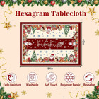 Christmas Tablecloth Rectangle 60 X 84 Inch  Christmas Table Cloth  Snowman Tabl