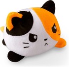 Teeturtle Reversible Cat Plushie Calico Happy angry Kitten Stuffed Animal Plush