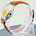 Rare Vintage 1950   s Ingersoll Us Time Snow White Wind Up Watch Red Cape Working