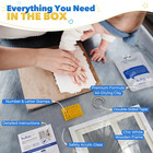Bubzi Co Baby Footprint Kit  Baby Foot And Hand Print Kit  Baby Keepsake Frame  