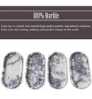 Natural Viola Marble Tray 10   x5    Vanity Nightstand Keys Glasses Decorative
