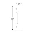 Orac Decor Sx162 Polystyrene Baseboard Moulding Primed White - Size Options