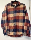 Hollister Men s Long Sleeve Shirt Blue-red Plaid  Flannel  Button-up  Size M