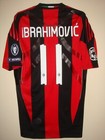 Zlatan Ibrahimovi   - Ac Milan - Match Worn Shirt - Uefa Champions League 2010-11