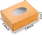 100 Pack Soap Boxes With Clear Window For Handmade Soap  Bakery  Treats