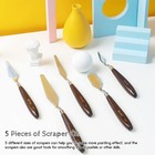 Painting Palette Knives Set Of 5  Stainless Steel Spatula For Oil Acrylic