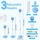 2pcs Standing Bubble Machines With Colorful Lights   Music Kids Bubble Maker Us
