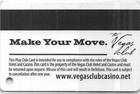 Las Vegas Club Casino - Las Vegas  Nv - 6th Issue Slot Card  Vc Hotel Temp