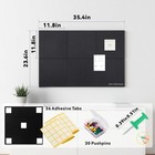 Large Cork Bulletin Board For Wall 36  X 24   6 Pack Grey Felt Pin Board With   