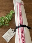 Nwt Hearth   Hand With Magnolia Red Embroidered White Table Runner 20x90  New