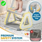  Potty Training Seat With Step Stool Anti-slip  Adjustable Height  Splash Guard 
