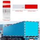 Reflective Safety Tape Waterproof Red And White Adhesive For Trailer Cars Trucks