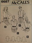 Amazing Vtg 79 Mccalls 6687 Misses Seam Interest Blouse In 4 Looks Pattern 10