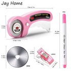 45mm Rotary Cutter Set     5 Blades  Sewing Clips   Fabric Marker For Diy Sewing