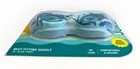 Speedo Jr  Glide Blue Swim Goggles Kids 6-14 Anti Fog  No Leak  Uv Protection