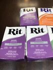 7  Rit Dye Powder All-purpose   3 Purple Tangerine Kelly Green 2 Golden Yellow