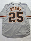 Barry Bonds Signed Giants Jersey     Bonds 25 Coa     Autographed Sf Grey Jersey