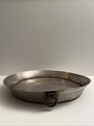 Antique Hand Hammered Copper Tinned Pan 15  W ring Wall Hanger Portuguese Paella