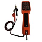 Vintage At t Lineman Telephone Line Tester Handsets Push Button Orange Bundle