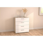 Tvilum Austin 4 Drawer Chest In Oak Structure white High Gloss