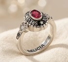 925 Silver Personalized Gemstone High School Class Ring College University Gift