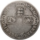 1686 Half Crown James Ii Coin Silver Uk  mo4341- 